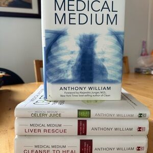 Book Collection by Anthony William - White and Blue